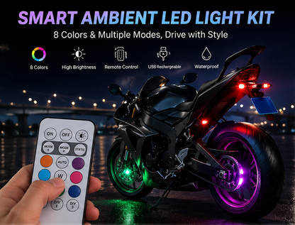 Wireless RGB Car LED Strobe Lights