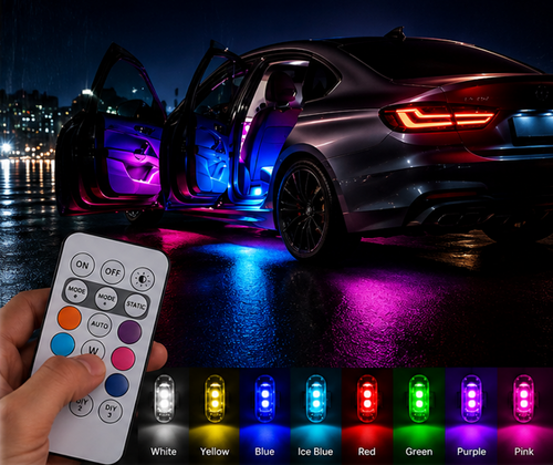 Wireless RGB Car LED Strobe Lights