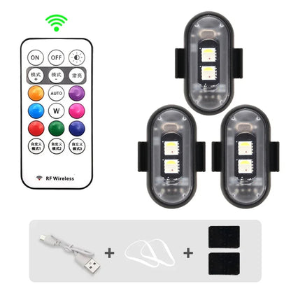 Wireless RGB Car LED Strobe Lights