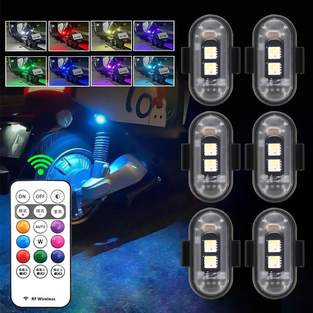 Wireless RGB Car LED Strobe Lights