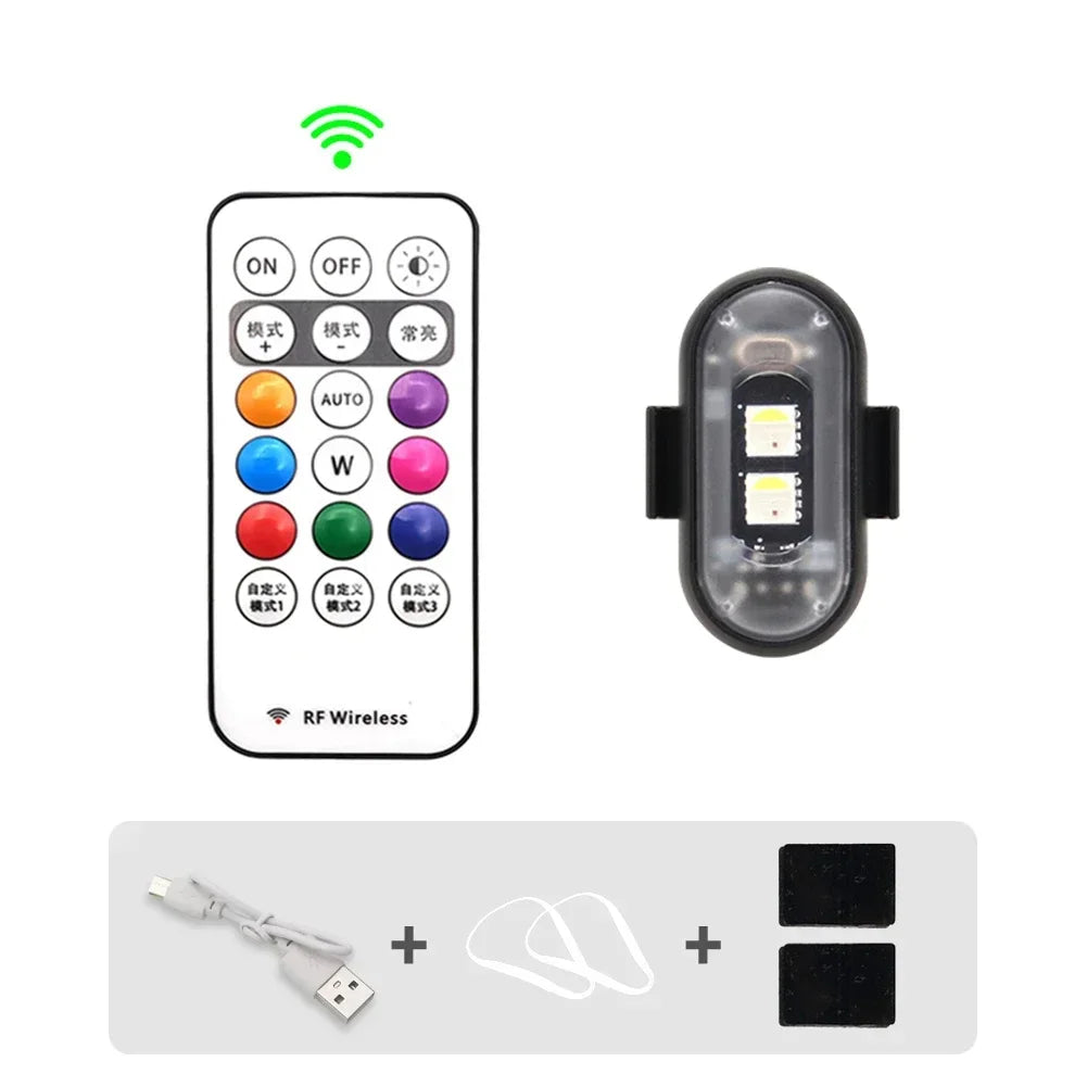 Wireless RGB Car LED Strobe Lights